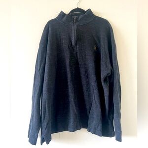 Polo Ralph Lauren Mens Pullover Long Sleeve Mock Neck Sweatshirt Gray 3XL